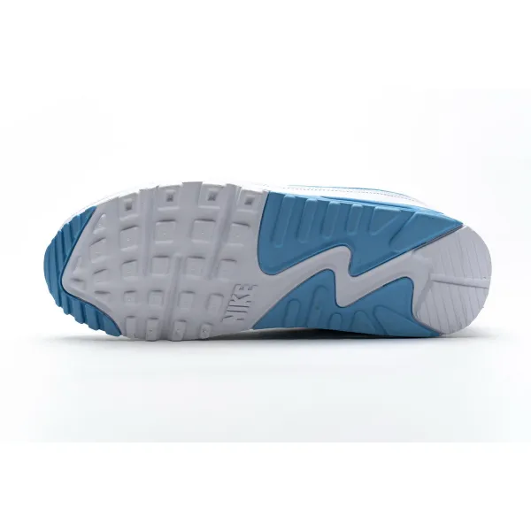 Get Nike Air Max 90 Undefeated White Blue Fury CJ7197-102