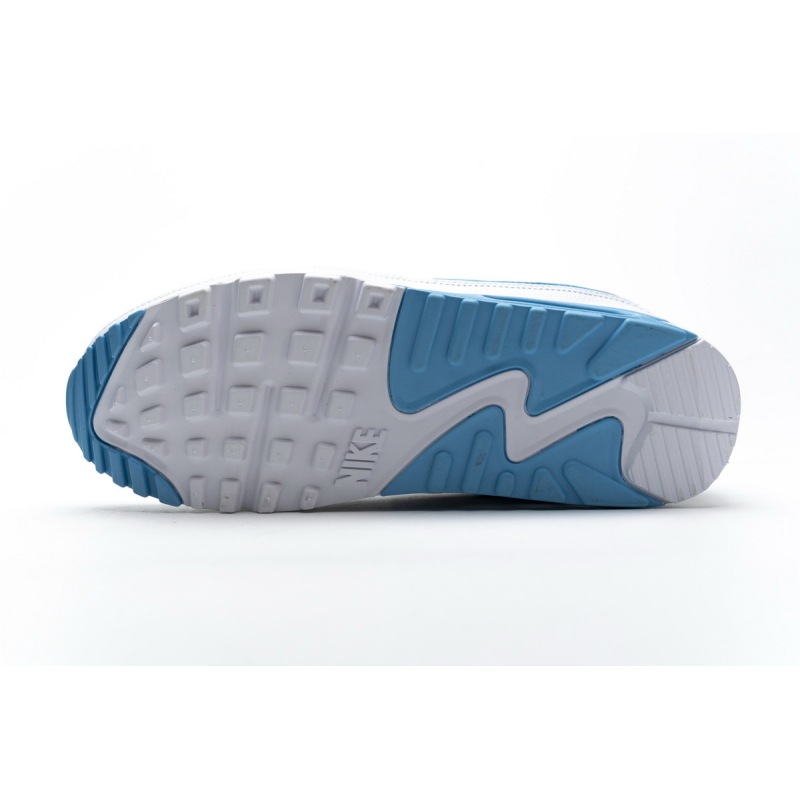 Get Nike Air Max 90 Undefeated White Blue Fury CJ7197-102