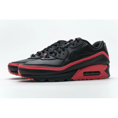 Get Nike Air Max 90 Undefeated Black Solar Red CJ7197-003 01