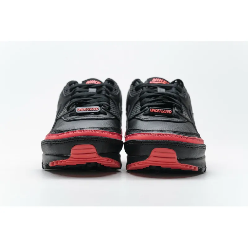 Get Nike Air Max 90 Undefeated Black Solar Red CJ7197-003