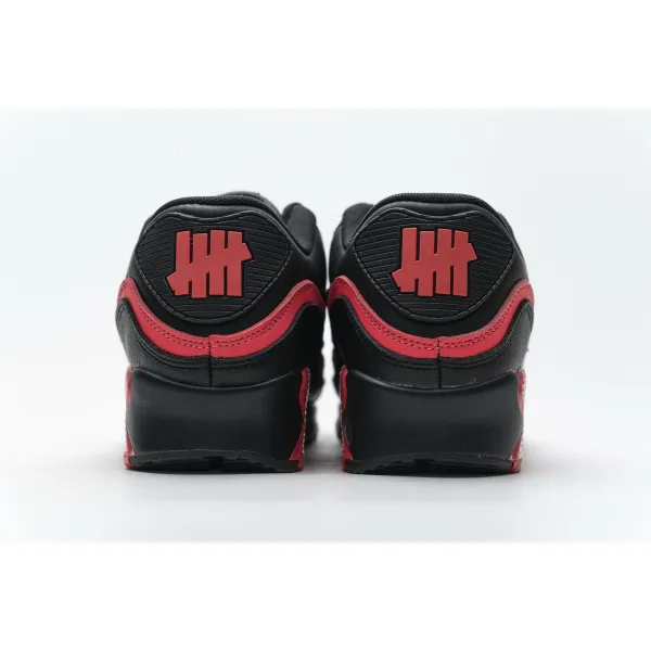 Get Nike Air Max 90 Undefeated Black Solar Red CJ7197-003