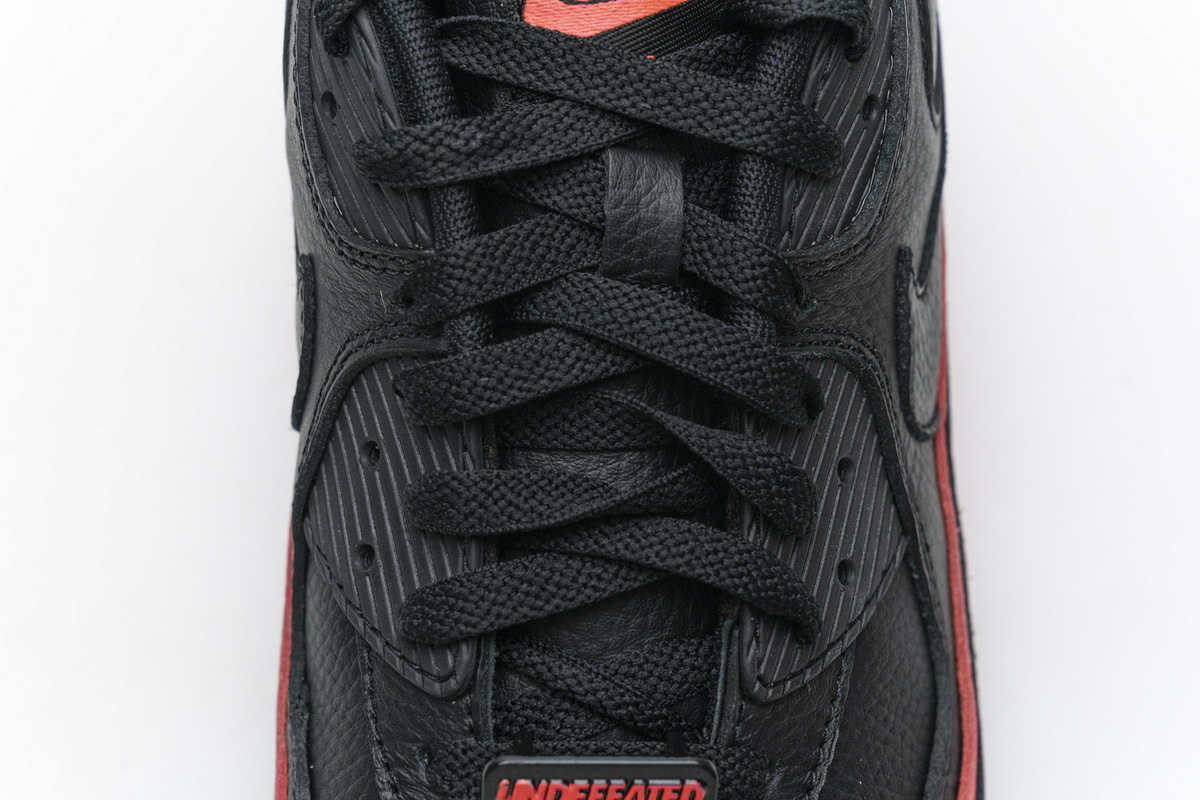 Get Nike Air Max 90 Undefeated Black Solar Red CJ7197-003