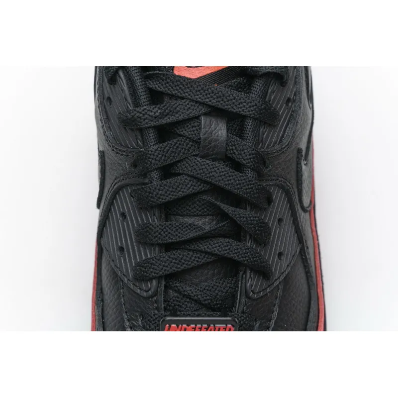 Get Nike Air Max 90 Undefeated Black Solar Red CJ7197-003