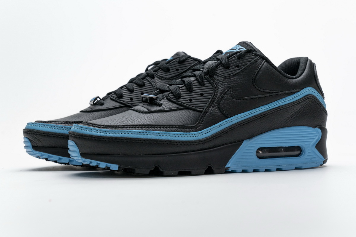 Get Nike Air Max 90 Undefeated Black Blue Fury CJ7197-002
