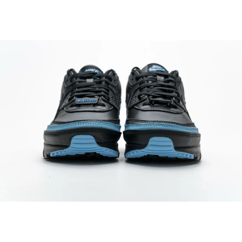 Get Nike Air Max 90 Undefeated Black Blue Fury CJ7197-002