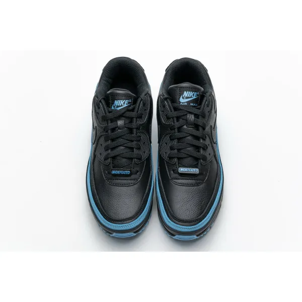 Get Nike Air Max 90 Undefeated Black Blue Fury CJ7197-002