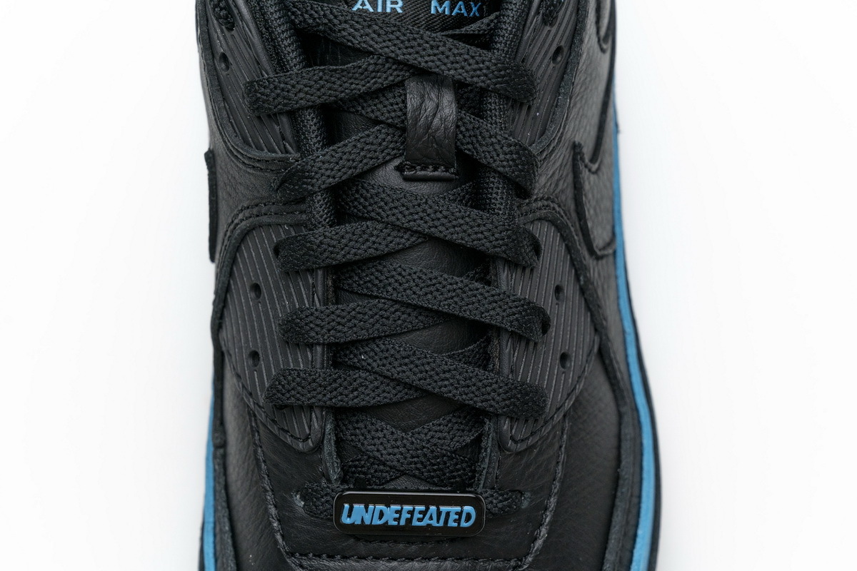 Get Nike Air Max 90 Undefeated Black Blue Fury CJ7197-002