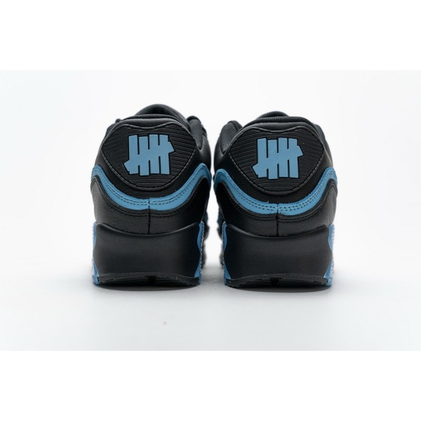 Get Nike Air Max 90 Undefeated Black Blue Fury CJ7197-002