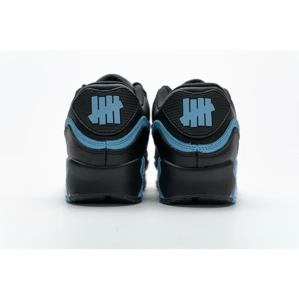 Get Nike Air Max 90 Undefeated Black Blue Fury CJ7197-002