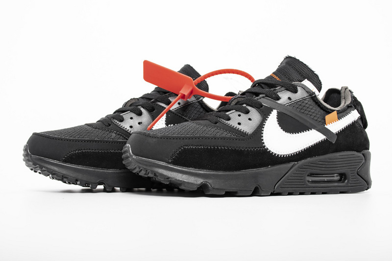Get Nike Air Max 90 OFF-WHITE Black AA7293-001