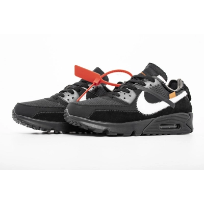 Get Nike Air Max 90 OFF-WHITE Black AA7293-001 01