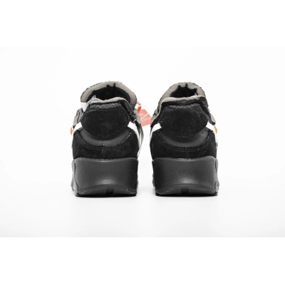 Get Nike Air Max 90 OFF-WHITE Black AA7293-001 02