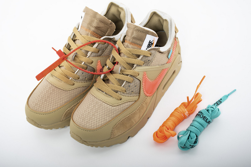 Get Nike Air Max 90 OFF-WHITE Desert Ore AA7293-200