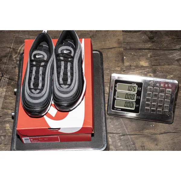 Get Nike Air Max 97 Swoosh Air Logos Black White AR7621-001