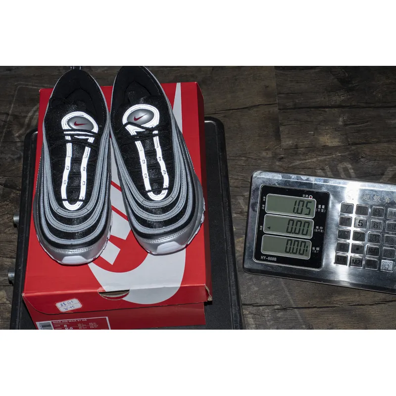 Get Nike Air Max 97 Silver Black AT5458-001