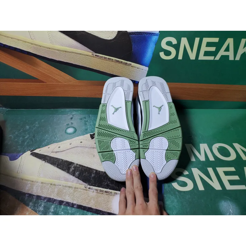 OG  Air Jordan 4 WMNS “Oil Green”Seafoam (W) AQ9129-103