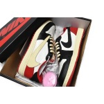 Get Travis Scott x Air Jordan 1 Low Black Red DM7866-166 