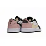 Get Travis Scott x Air Jordan 1 Low Black Red DM7866-066