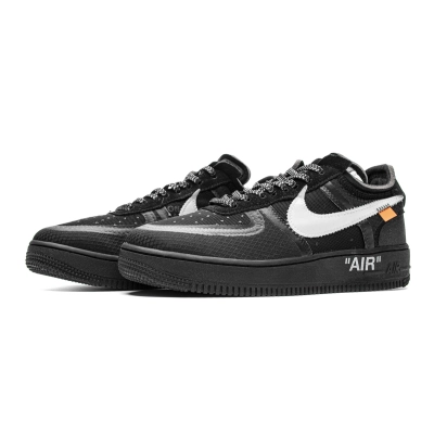 Get Nike Air Force 1 Low Off-White Black White AO4606-001 01