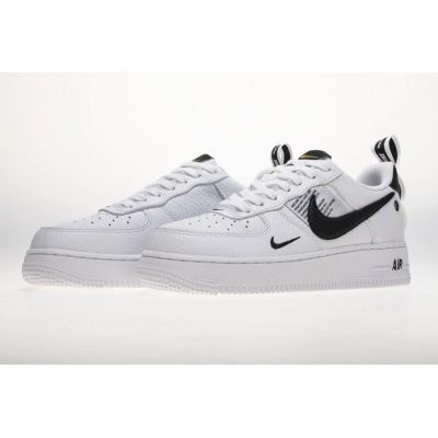 Get Nike Air Force 1 Low Utility White Black AJ7747-100 01