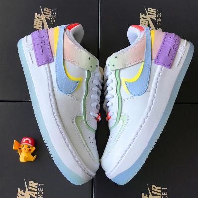 Get Nike Air Force 1 Shadow White Hydrogen Blue Purple (W) CW2630-141 02
