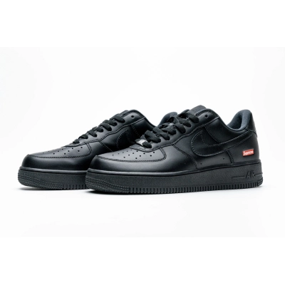 Get Nike Air Force 1 Low Supreme Black CU9225-001 01