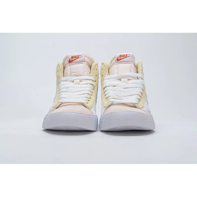 Get Nike Blazer Mid 77 VNTG White Pink Yellow CT0715-148
