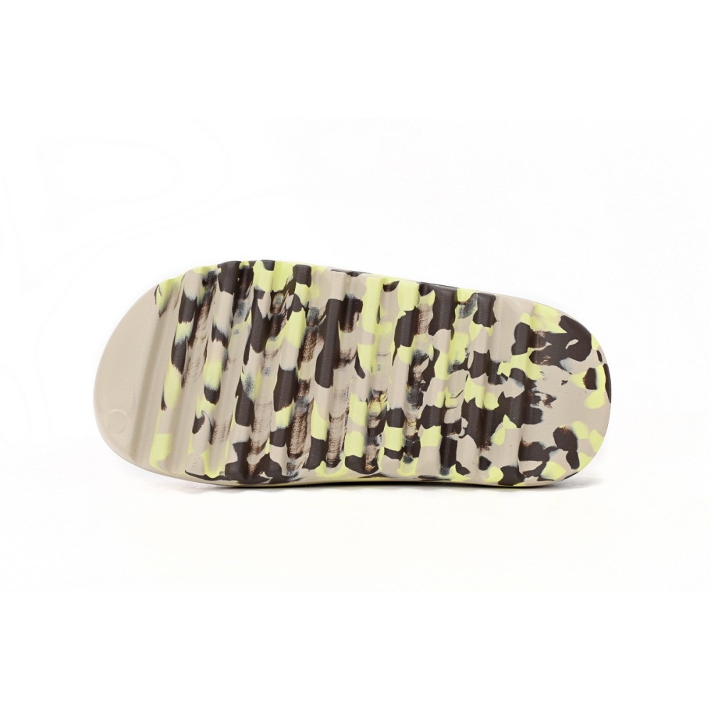 Get Yeezy Slide Enflame Oil Painting Ink Yellow FZ5899