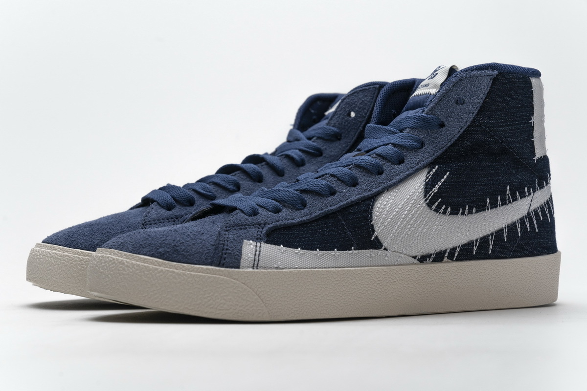 Get Nike SB Zoom Blazer Mid Sashiko Mystic Navy CT0715-400