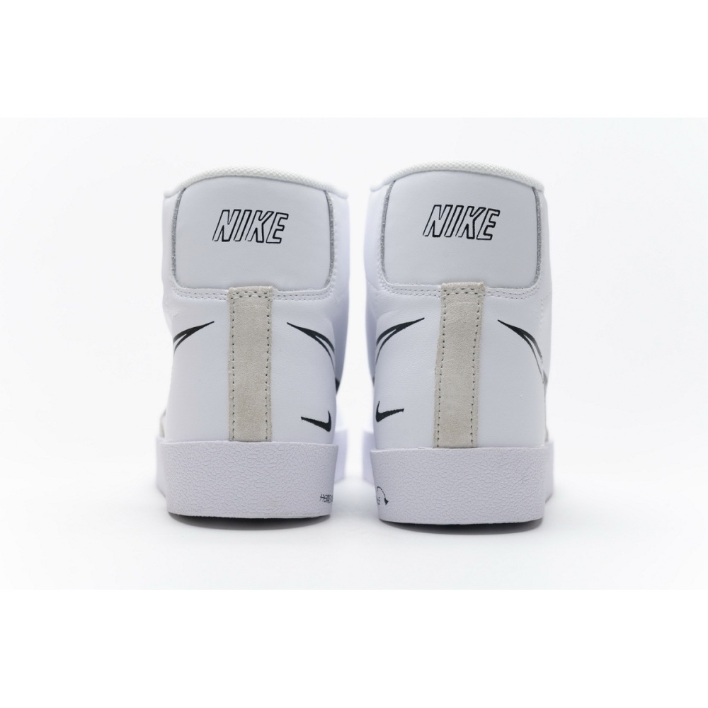 Get Nike Blazer Mid 77 Sketch White Black CW7580-101
