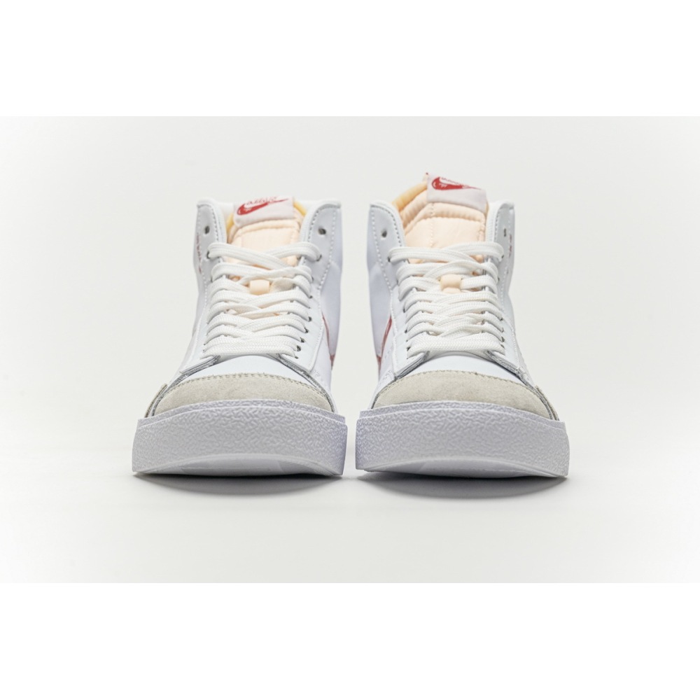 Get Nike Blazer Mid 77 Sketch White Red CW7580-100