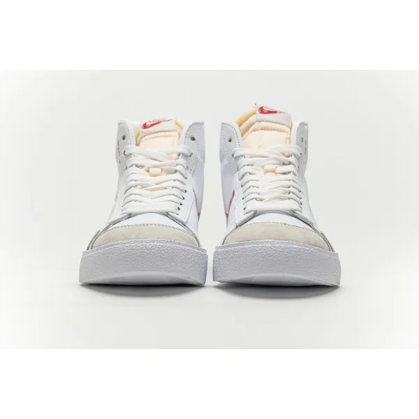 Get Nike Blazer Mid 77 Sketch White Red CW7580-100