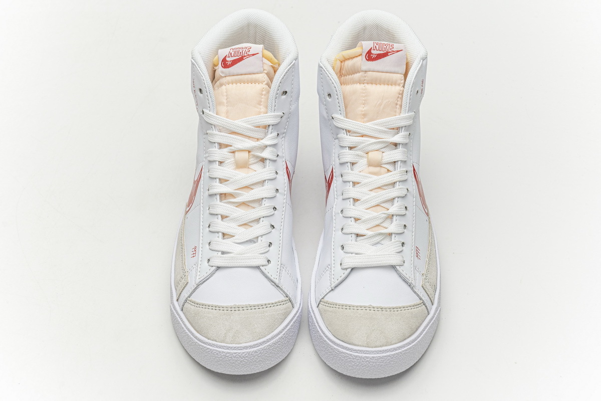Get Nike Blazer Mid 77 Sketch White Red CW7580-100