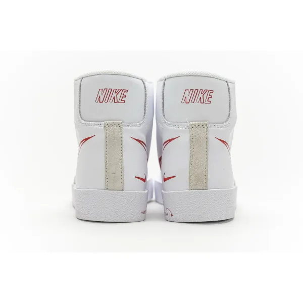 Get Nike Blazer Mid 77 Sketch White Red CW7580-100