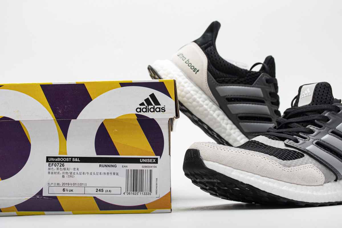 Get Adidas Ultra Boost S&L Black Grey EF0726