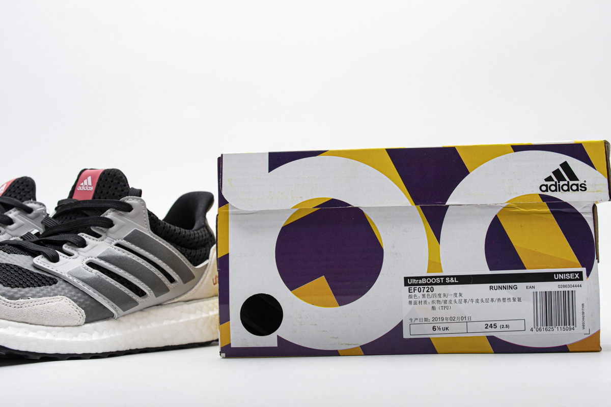 Get Adidas Ultra Boost S&L Black Grey Four Red EF0720