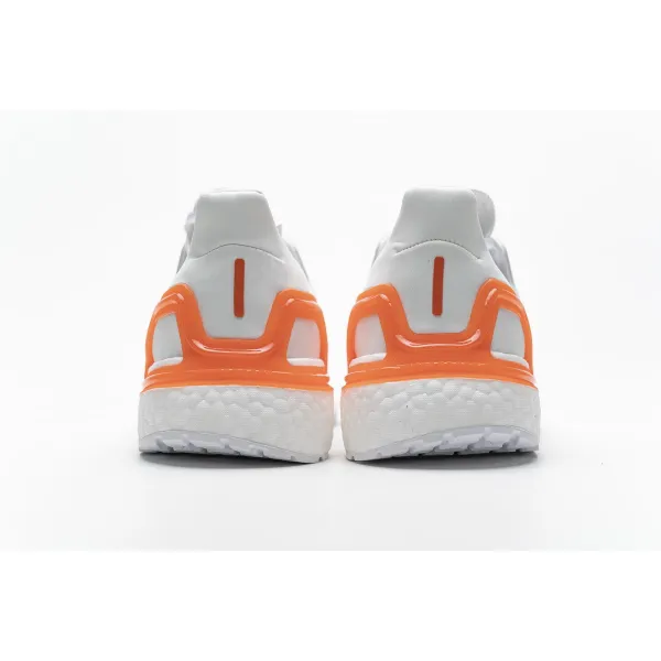 Get Adidas Ultra Boost 20 White Sharp Blue True Orange EG0768