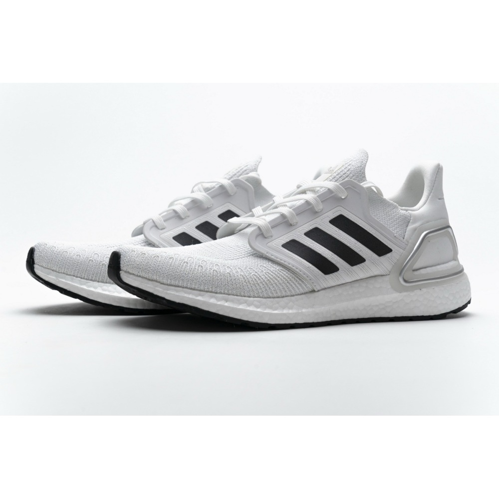 Get Adidas Ultra BOOST 20 CONSORTIUM White Silver Grey EG0783