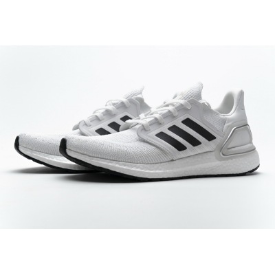 Get Adidas Ultra BOOST 20 CONSORTIUM White Silver Grey EG0783 01