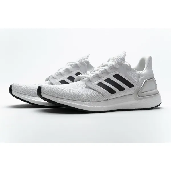 Get Adidas Ultra BOOST 20 CONSORTIUM White Silver Grey EG0783