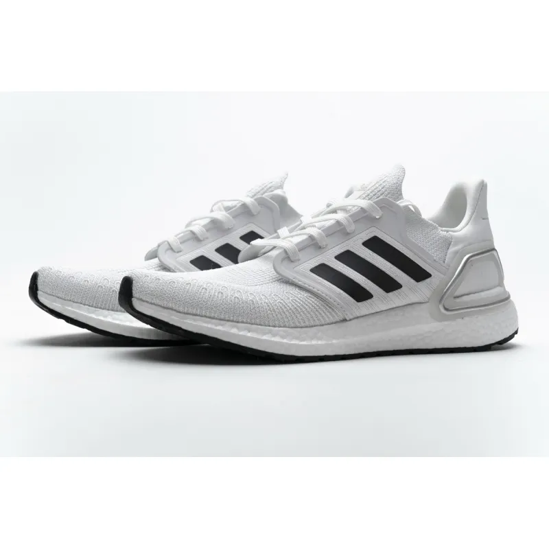 Get Adidas Ultra BOOST 20 CONSORTIUM White Silver Grey EG0783