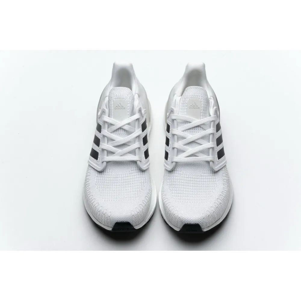 Get Adidas Ultra BOOST 20 CONSORTIUM White Silver Grey EG0783