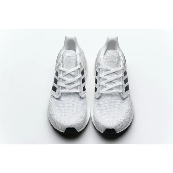 Get Adidas Ultra BOOST 20 CONSORTIUM White Silver Grey EG0783