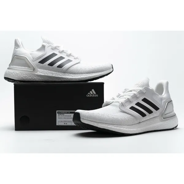 Get Adidas Ultra BOOST 20 CONSORTIUM White Silver Grey EG0783