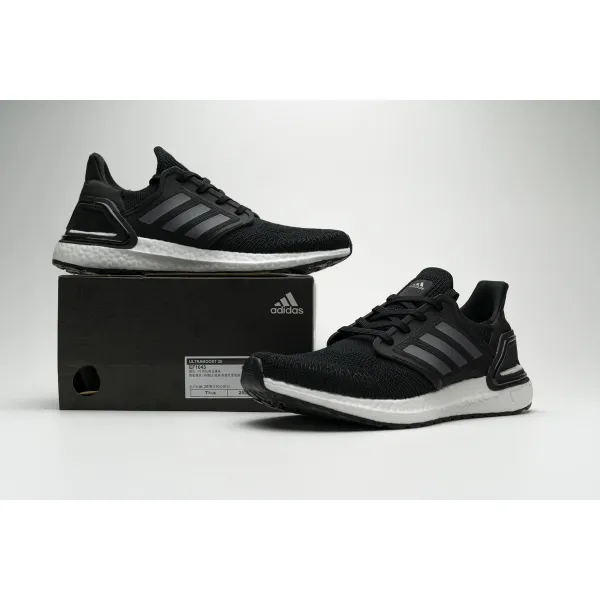 Get Adidas Ultra Boost 20 Core Black Night Metallic EF1043
