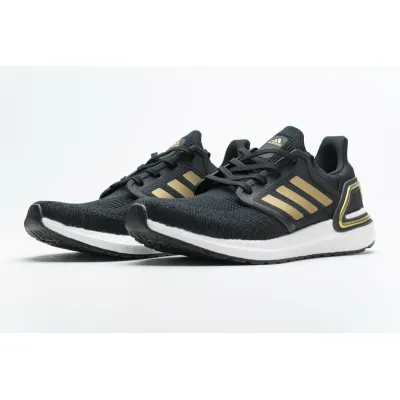 Get Adidas Ultra Boost 20 Black Gold White EE4393 01