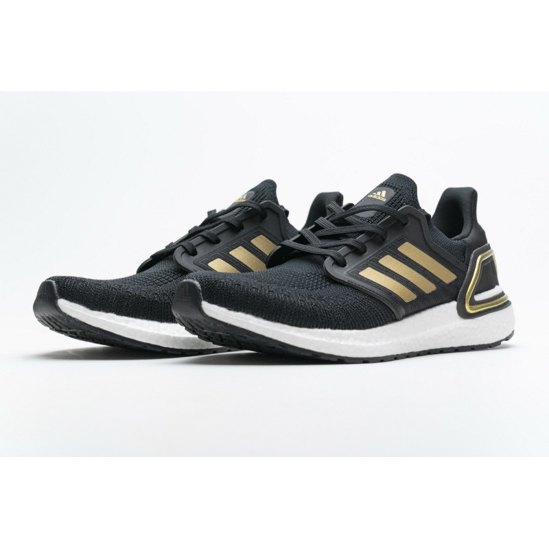 Get Adidas Ultra Boost 20 Black Gold White EE4393