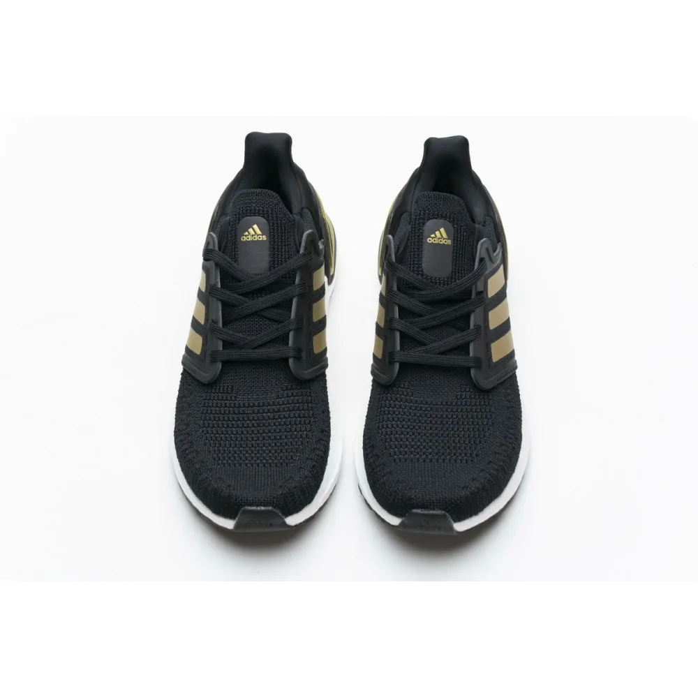 Get Adidas Ultra Boost 20 Black Gold White EE4393