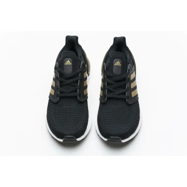 Get Adidas Ultra Boost 20 Black Gold White EE4393
