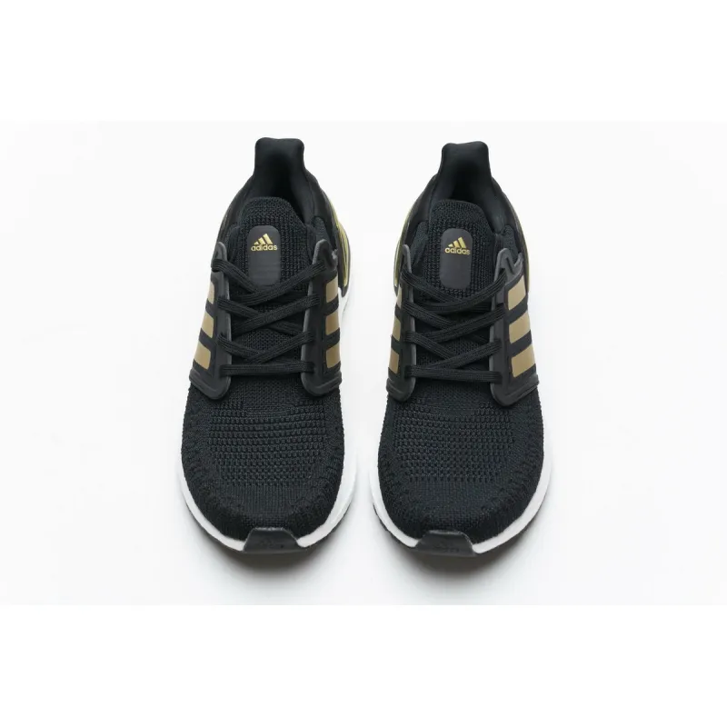 Get Adidas Ultra Boost 20 Black Gold White EE4393